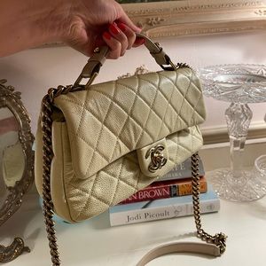 Chanel Beige Flap Bag